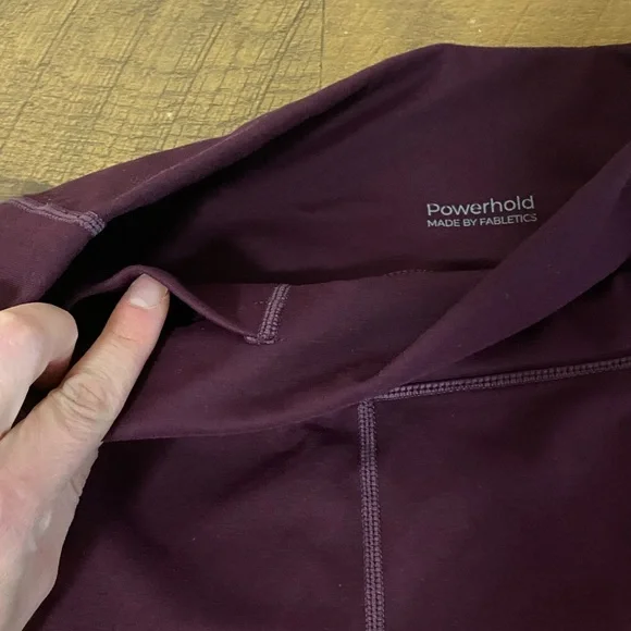 EUC Fabletics Powerhold Deep Purple Leggings and Capri Two Pairs - Picture 4 of 10